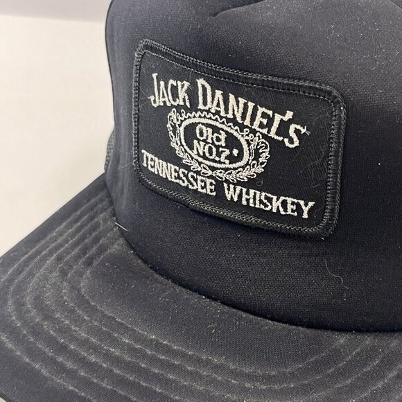 Novelty Snapback Hats Jack Daniels Stops At Every Bar Cap Mesh Back Lot of 2 Vtg - Picture 5 of 14